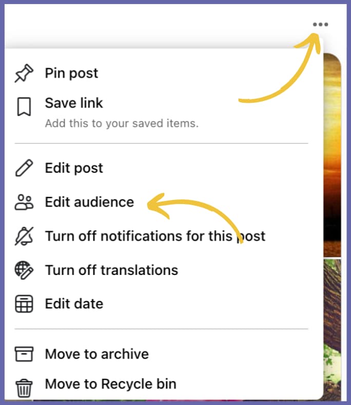 other people can't share my posts on Facebook - what to do? Step. 1 for computer users