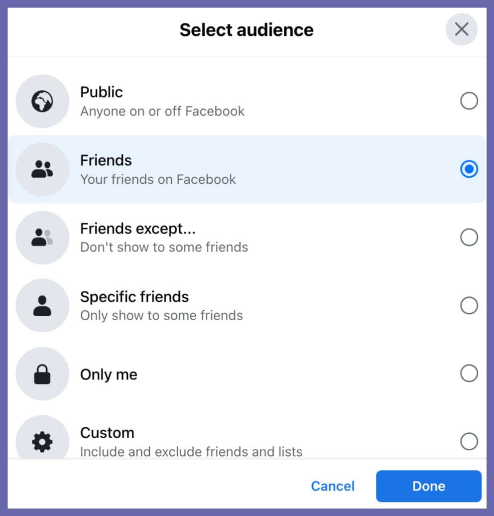 other people can't share my posts on Facebook - what to do? Step. 2 for computer users