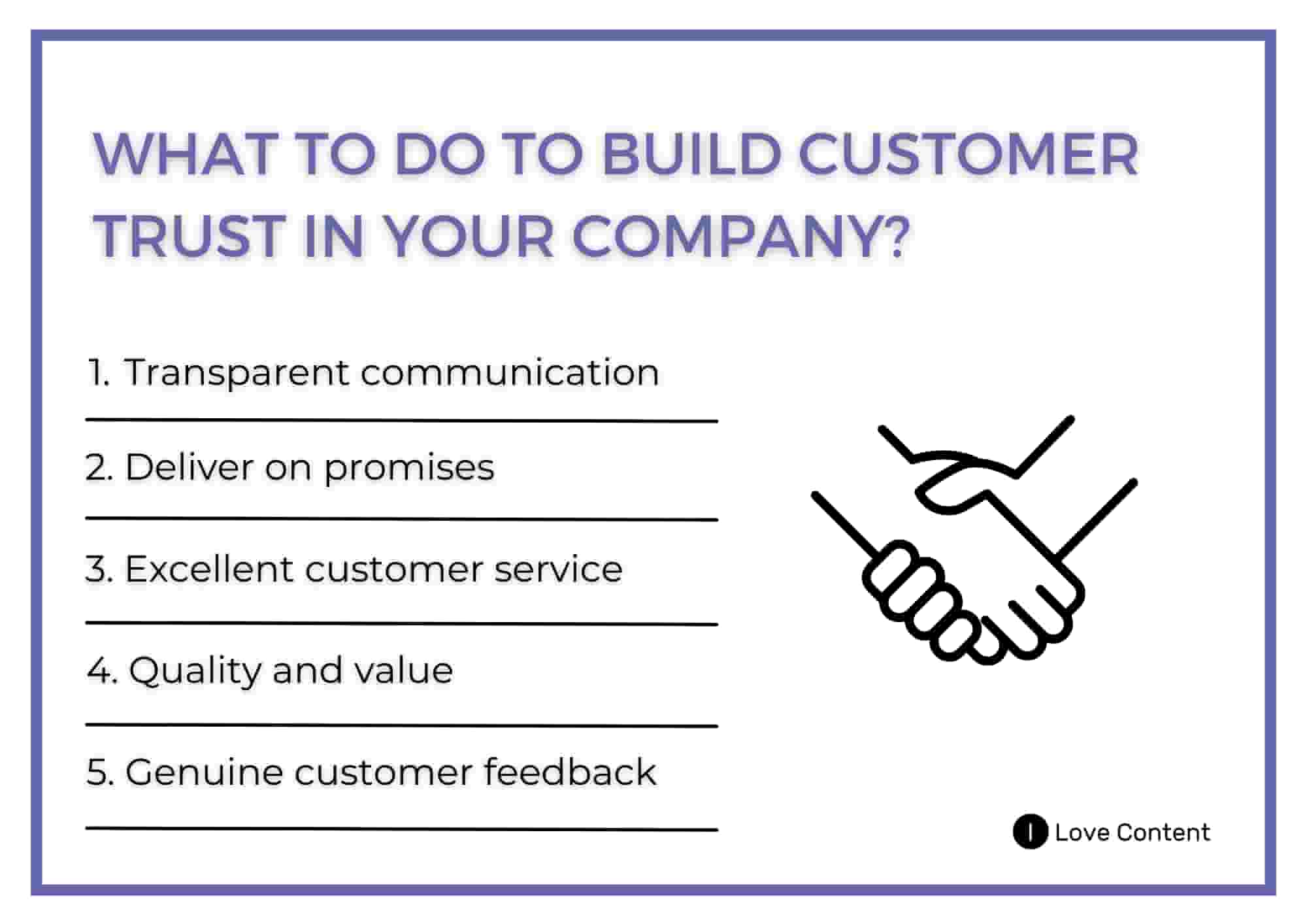 What to do to build customer trust in your company